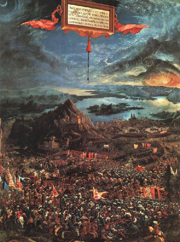 Albrecht Altdorfer The Battle of Alexander Spain oil painting art